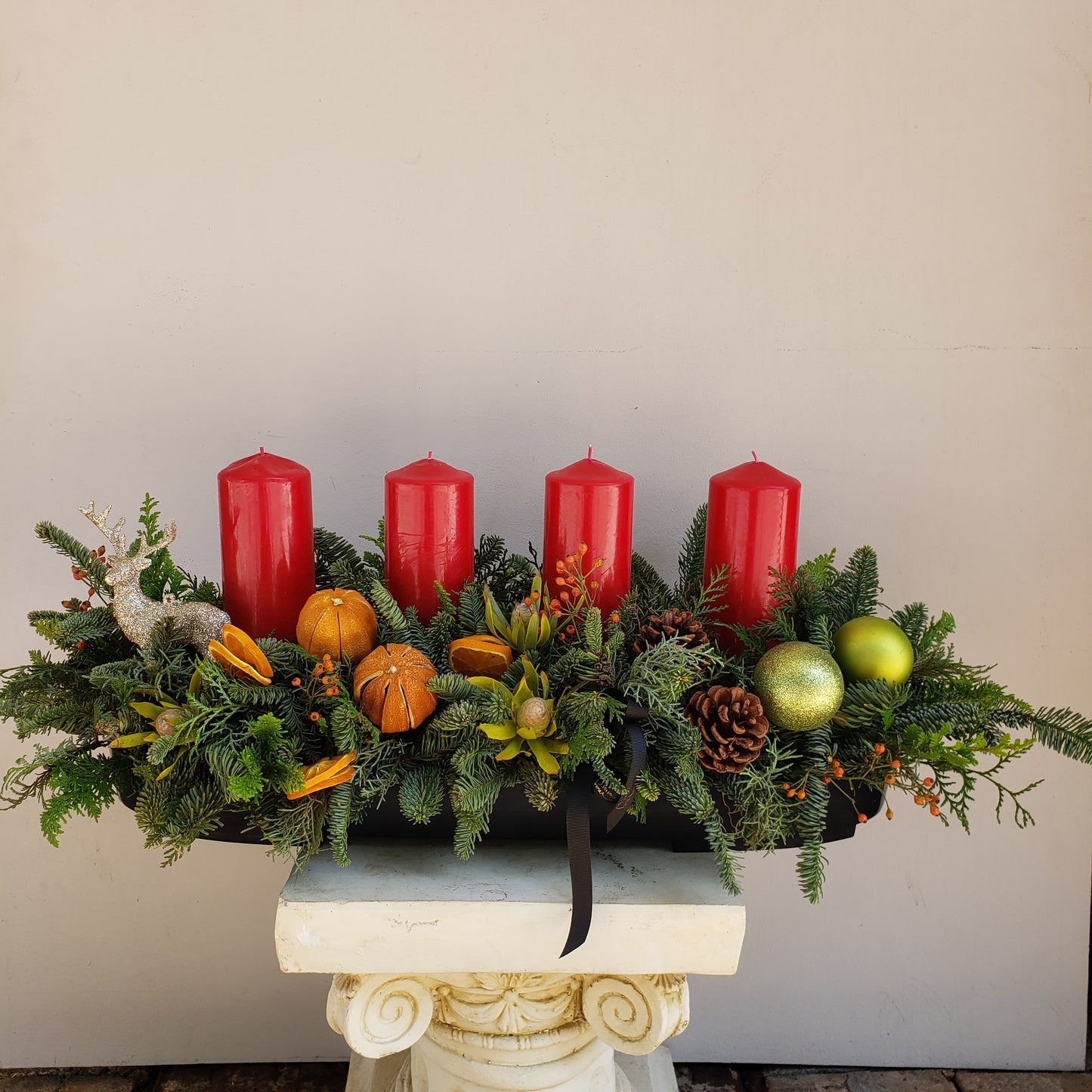Elegant Advent Candle Centerpiece