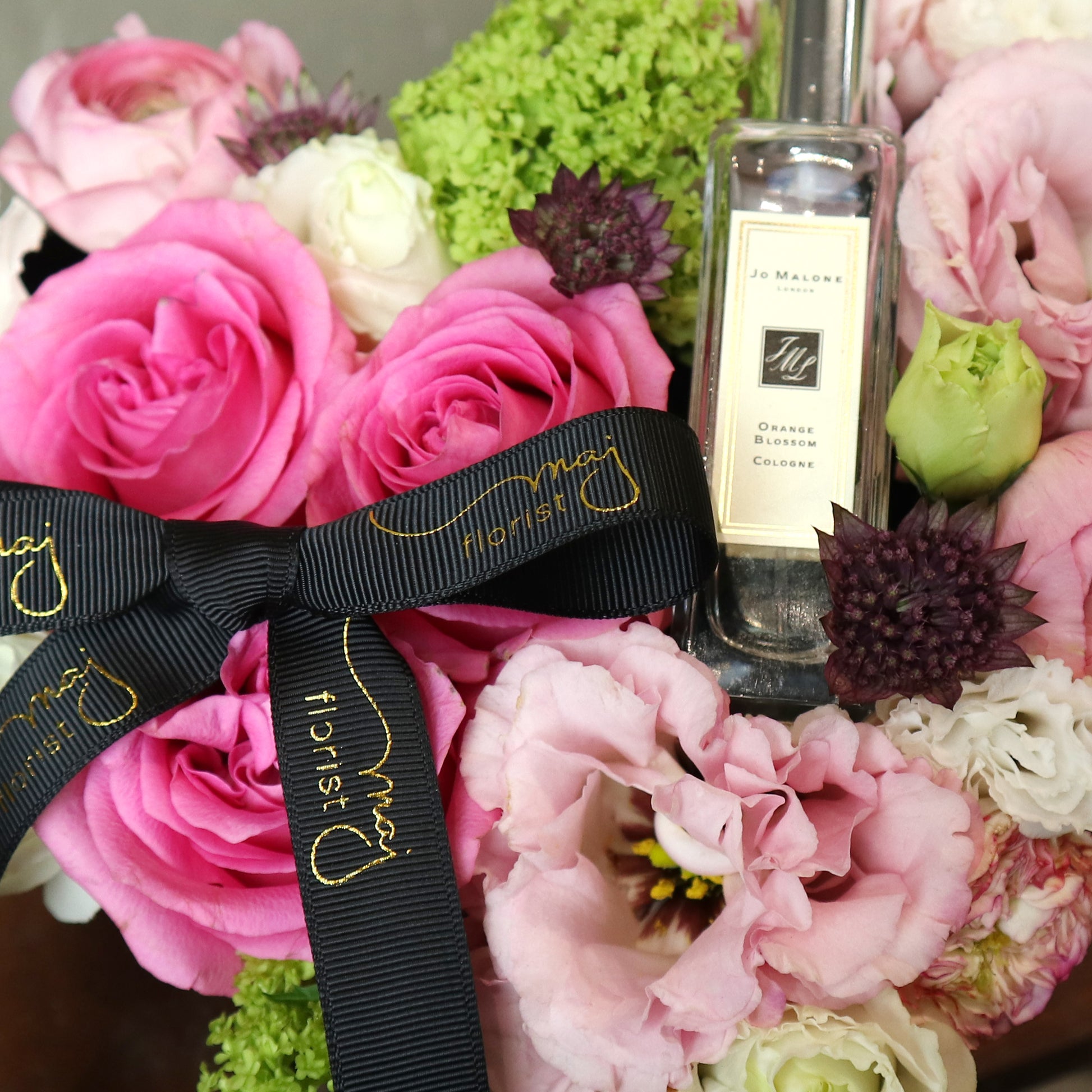 Mixed Flowers Box with Perfume